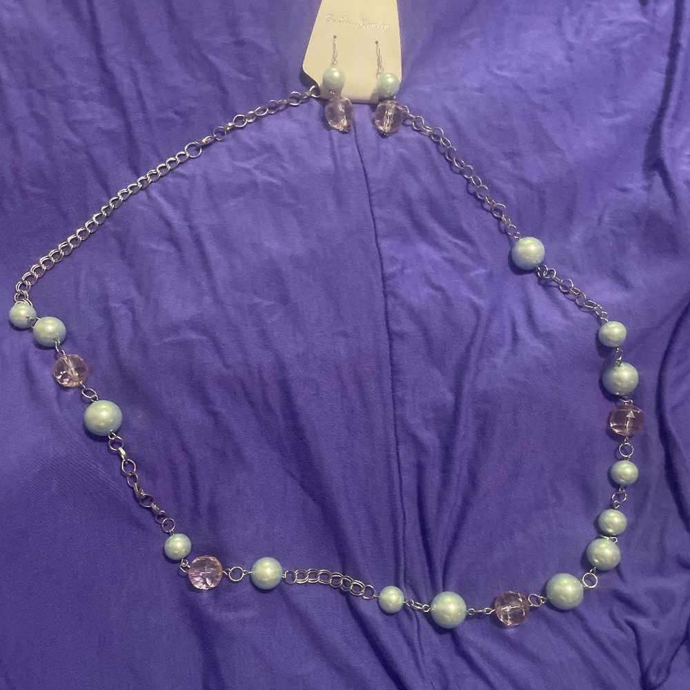 Necklace and earrings